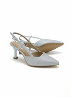 Simy Abiye Parıltılı Büyük Numara Topuklu Ayakkabı