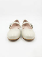 Crysta balerinke od lakirane kože s remenom i okruglim vrhom, plus size, 41-45