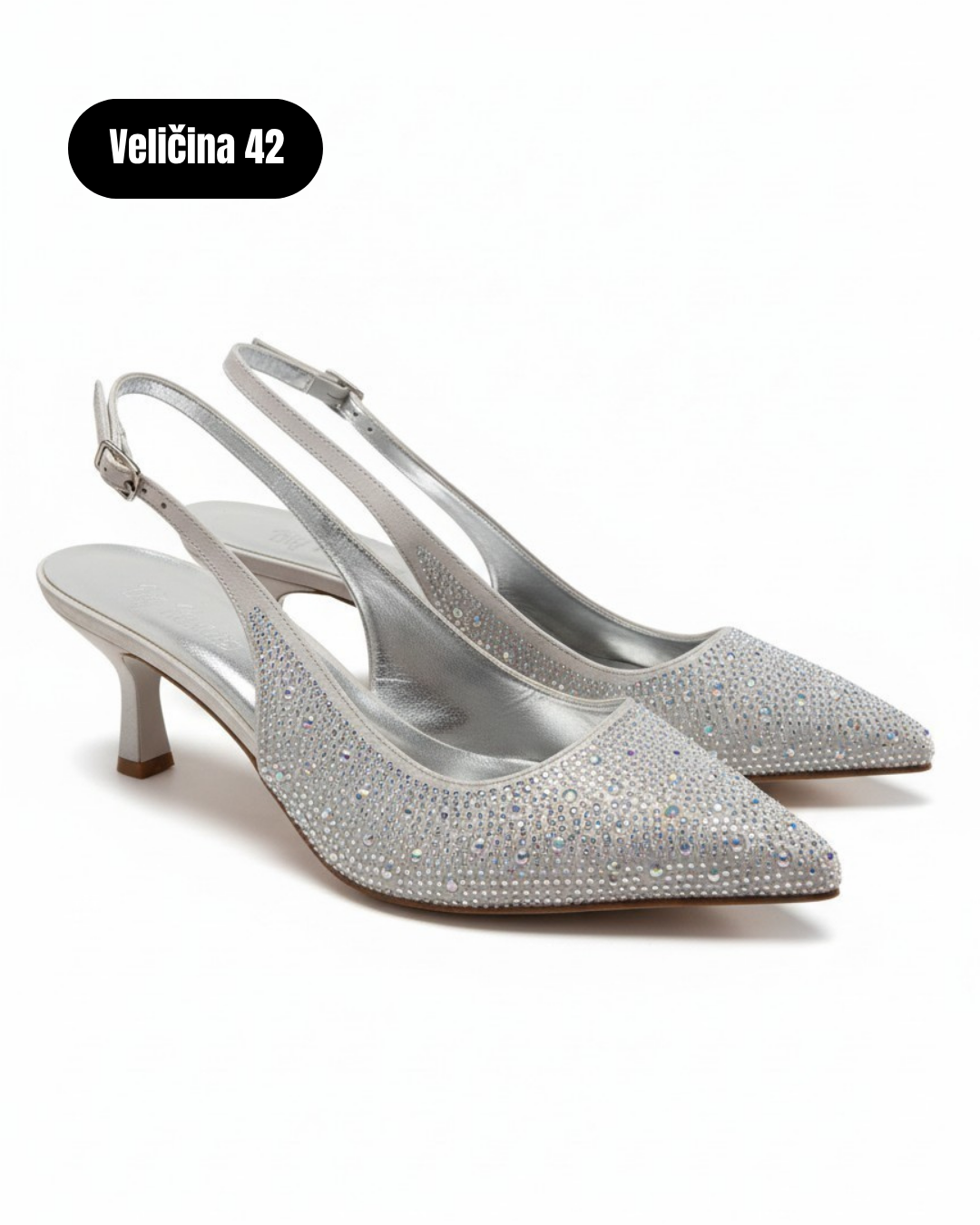 BNS silver semi sandals