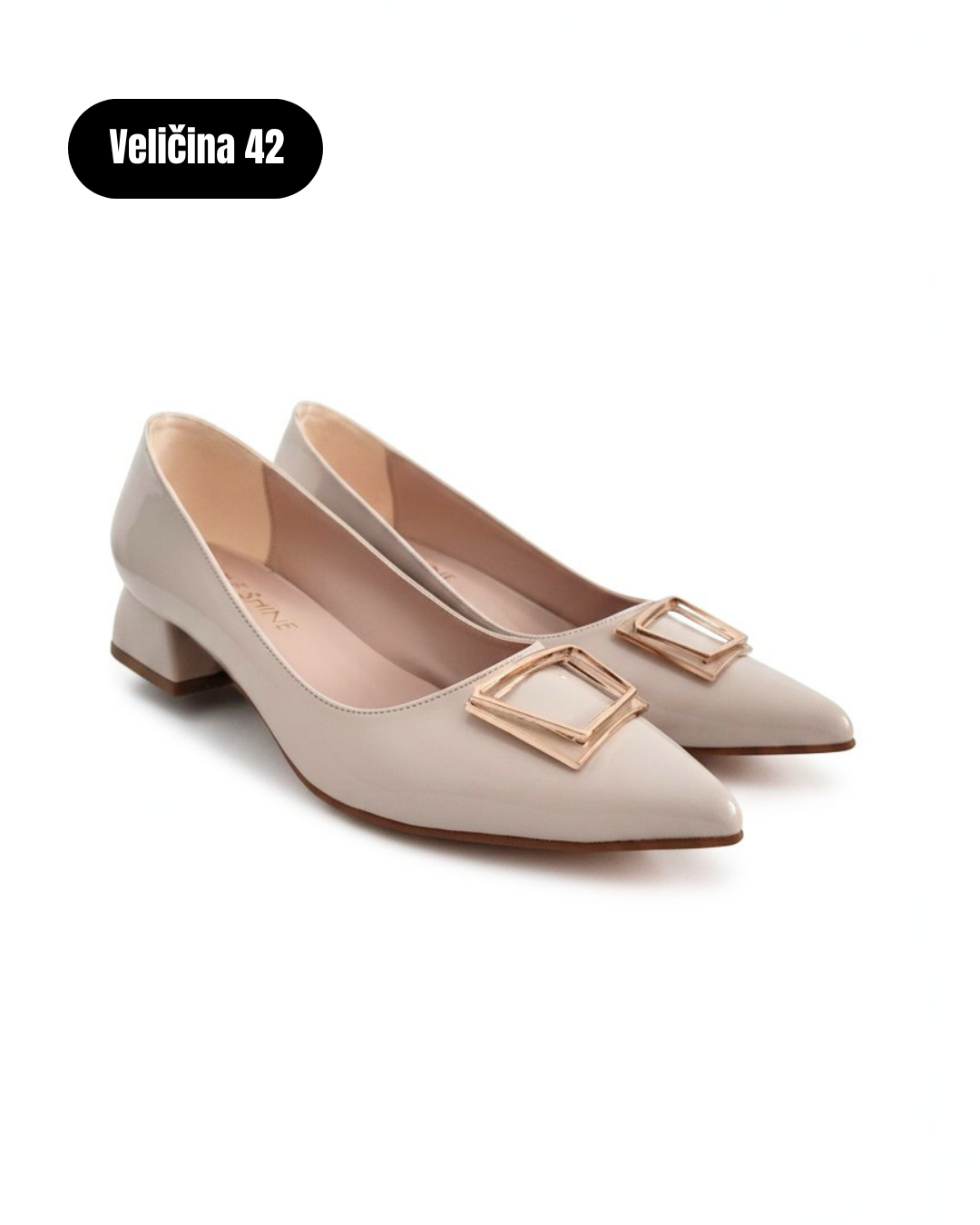 Love Shine Beige low heeled shoes
