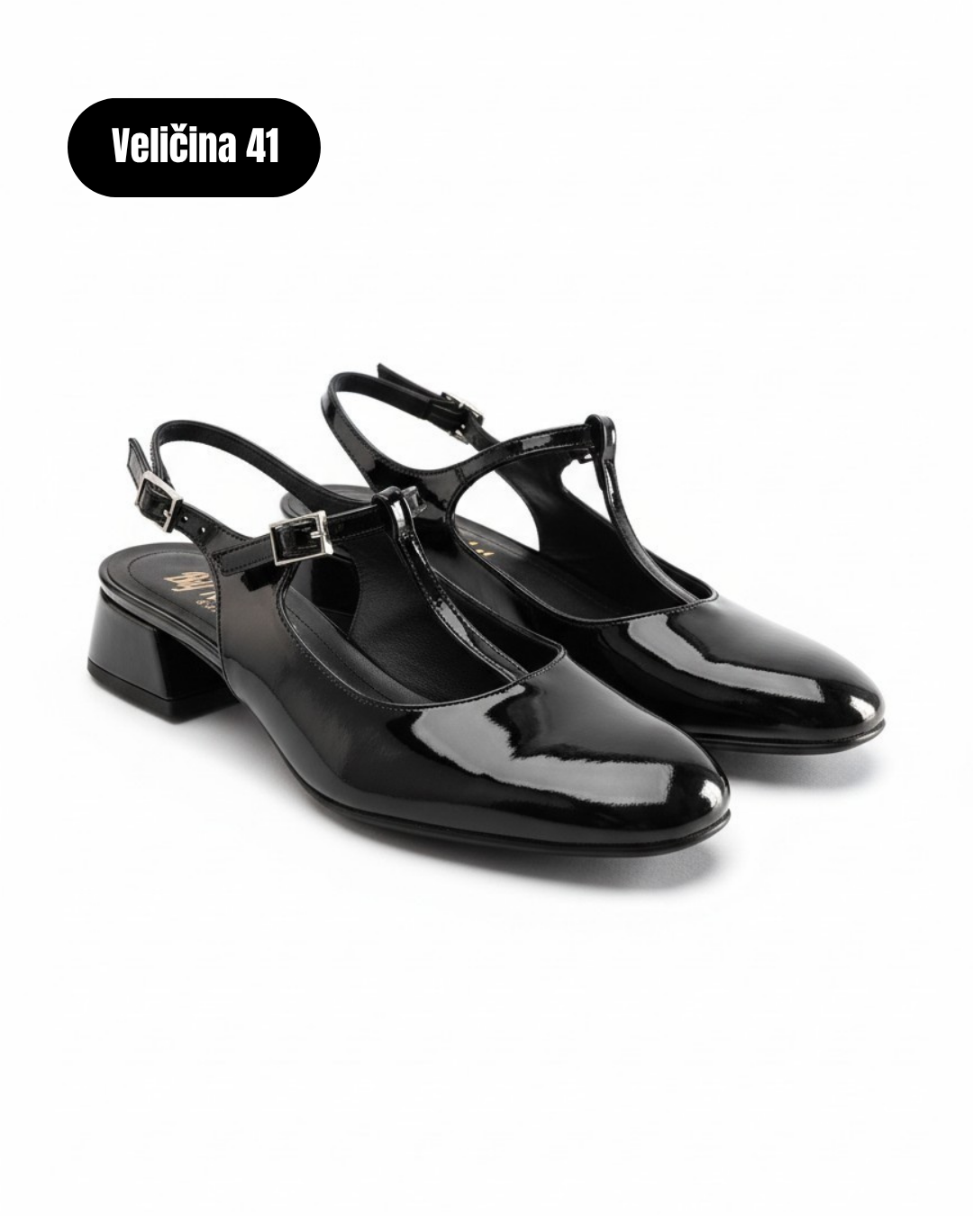 BNS black semi sandals