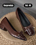 BNS Brown bow heeled shoes
